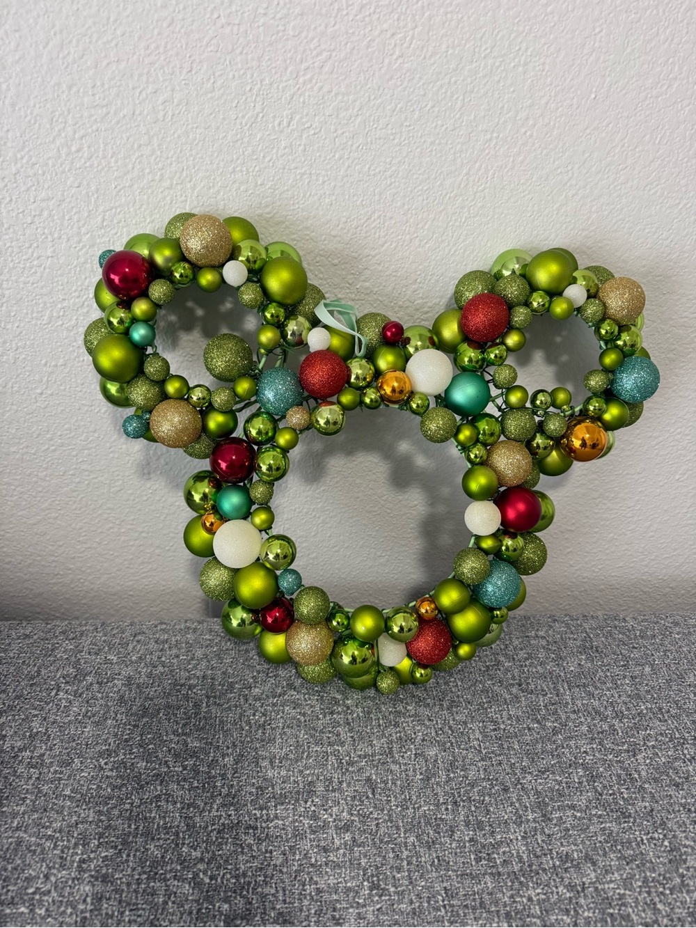Mickey Mouse Icon Shaped Holiday Ornament Wreath Disney